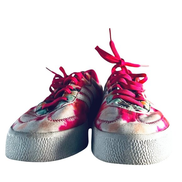 ADIDAS SAMBAROSE Platform Sneakers 6 Casual Shoe GX2893 Tie Dye Power Pink White - Picture 5 of 10